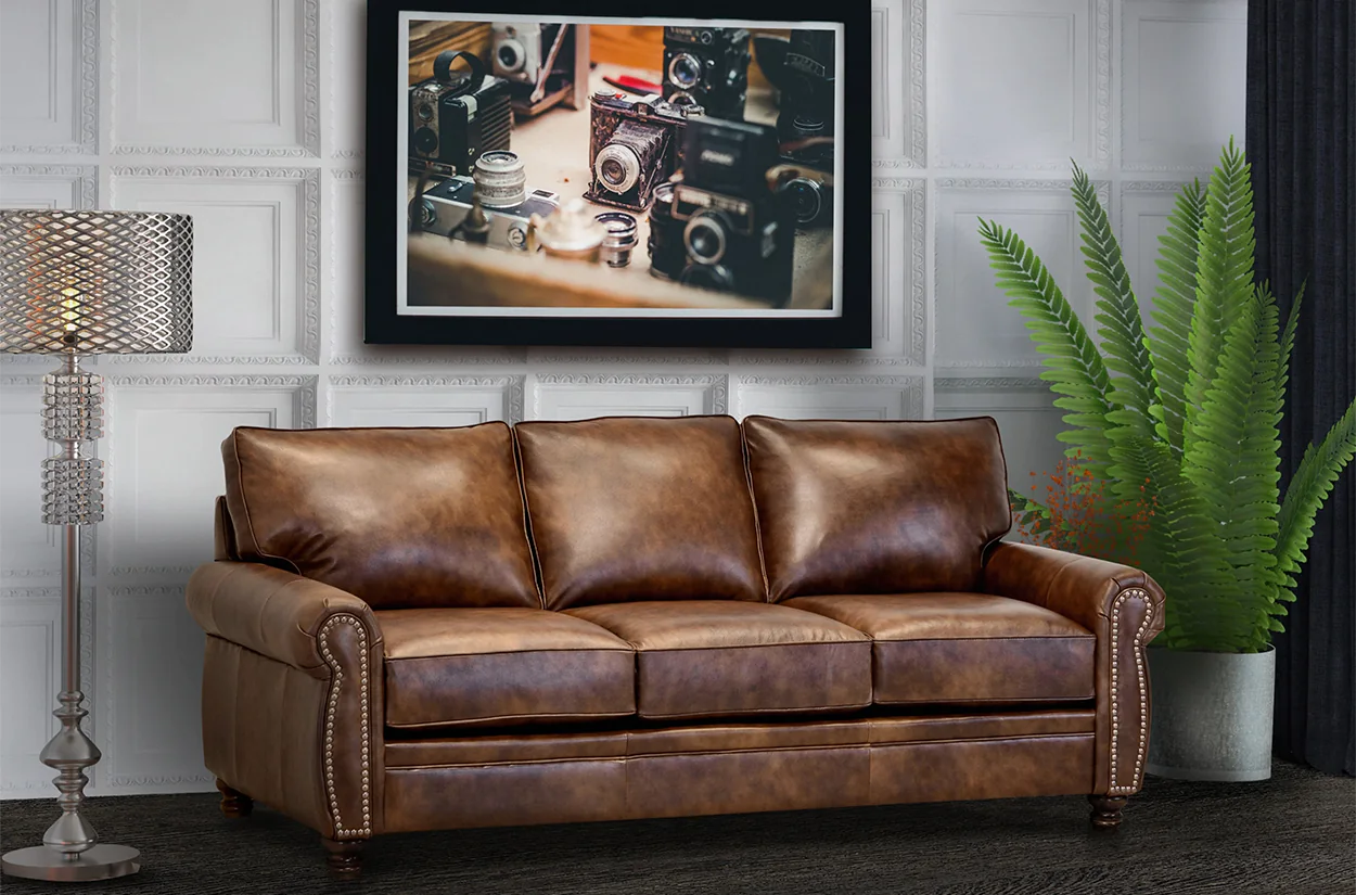 15 Attractive Ideas for Brown leather sofa for 2024